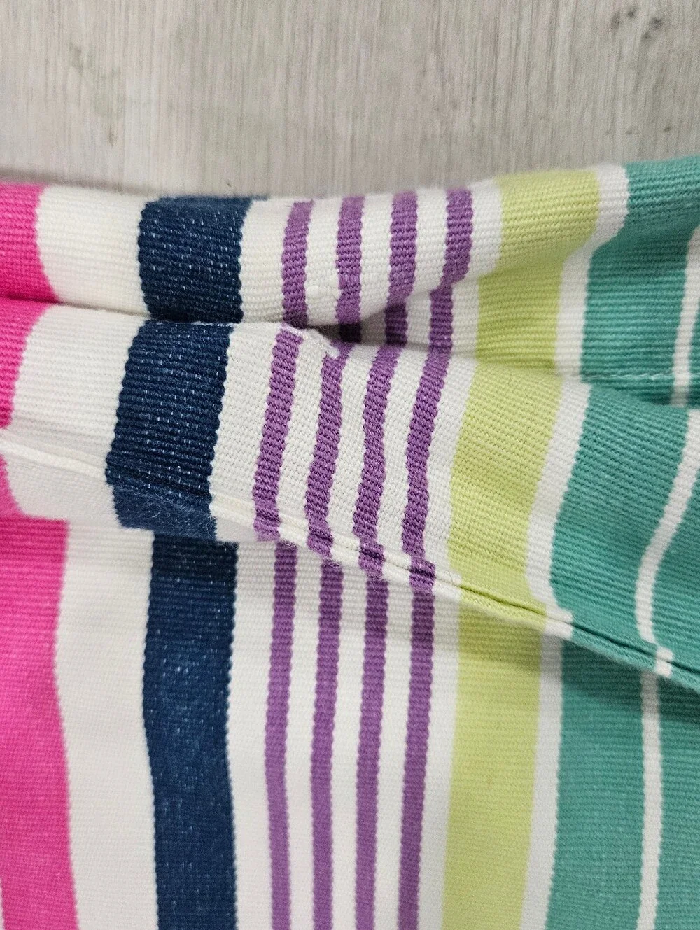 Pottery Barn Teen Saylor Stripe TWIN DUVET Thick Organic Cotton Multicolor DORM